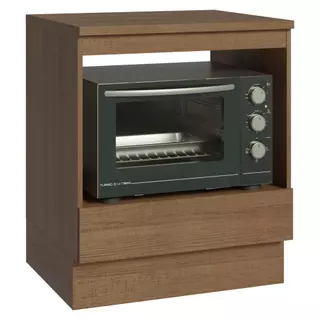 Balcão para Forno/Micro-ondas 70 x 60 cm 1 Gaveta (Com Tampo) Rustic Madesa em Oferta na Shopee