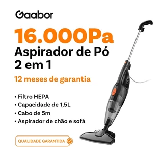 Gaabor Aspirador 2 em 1 16000Pa Sucção Forte 127V Antiembaraço Portátil Para Carro e Sofa GVCW M15A