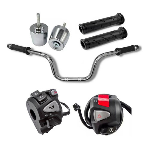Kit Guidão Cargo Pesinhos Pcx Punho Cb 500 + Punho Nc 750