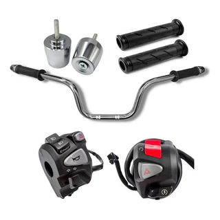 Kit Guidão Cargo Pesinhos Pcx Punho Cb 500 + Punho Nc 750