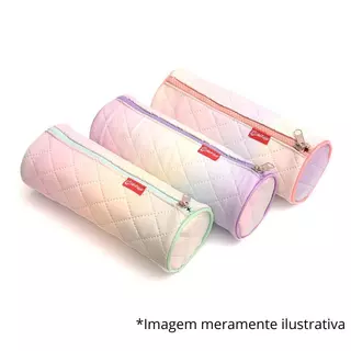 Estojo Feminino Tiedye Puff 1Z 21x8CM em Oferta na Shopee