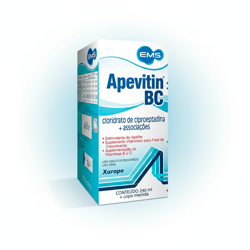 Apevitin BC 240ml Tônico Vitamínico com Complexo B Auxilia o Apetite ...