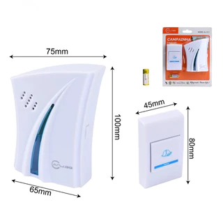 Campainha Sem Fio Plug-in com 36 Toques – Transmissor + Receptor, Fácil Instalação marisa em Oferta na Shopee