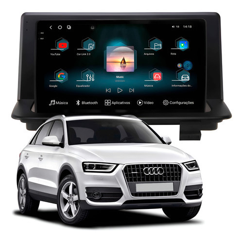 Multimidia Aikon Fóton G3 Audi Q3 Até 19 8+256gb Octa 2k 9p