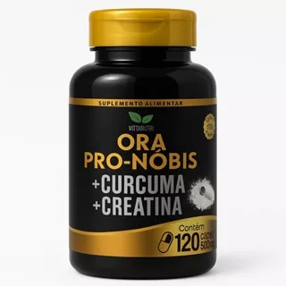 VittaNutri | OPN + Curcuma + Creatina 120 caps de 500mg - Kits com 1,  2 ou 3 unidades em Oferta na Shopee