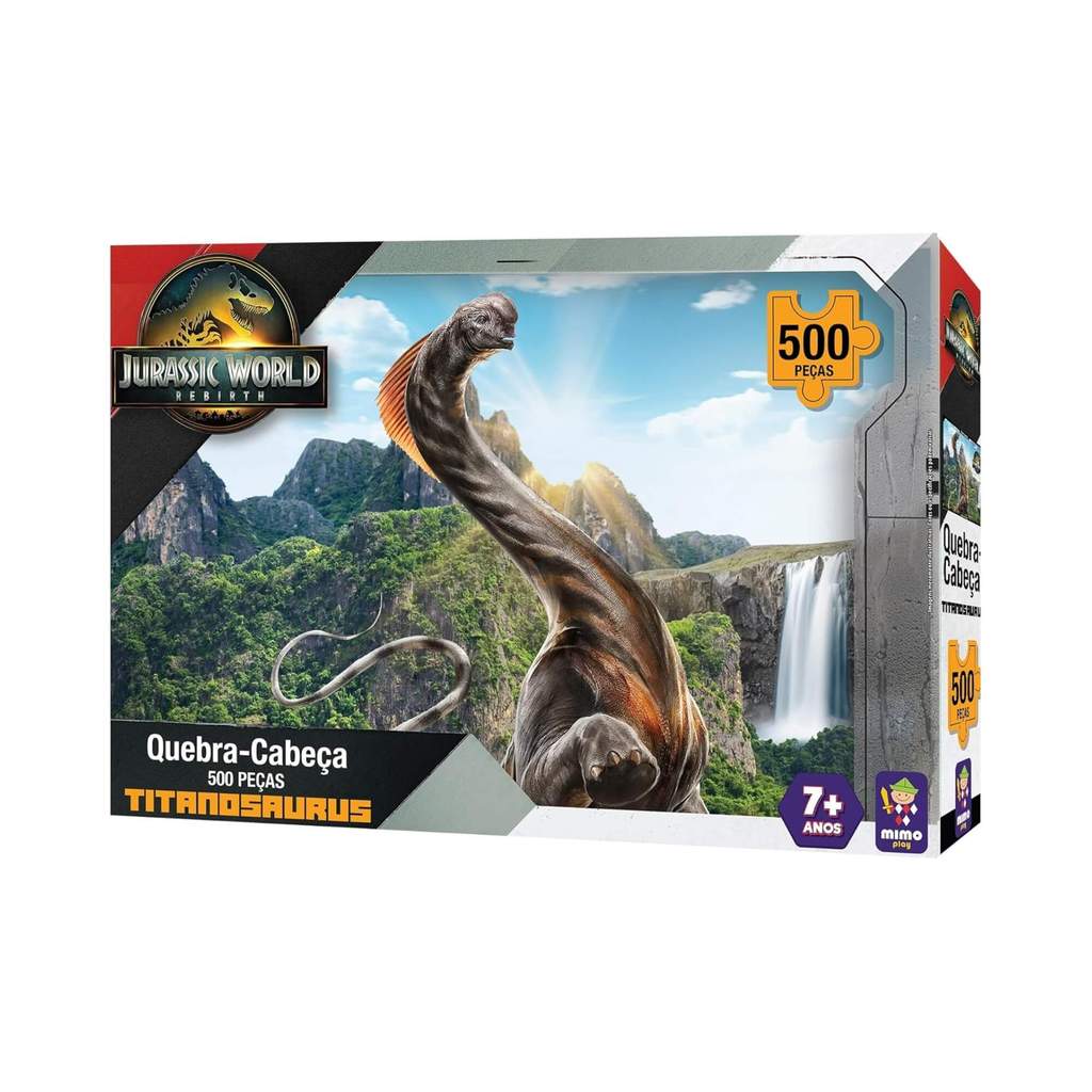 Quebra-Cabeça 500 peças Titanosaurus Jurassic World Rebirth Mimo