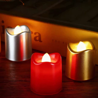 Kit 12 Velas LED Decorativas Com Chama Realista em Acrílico Para Natal/ Quartos/ Mesas/ Festas e Casamentos - WYL em Oferta na Shopee