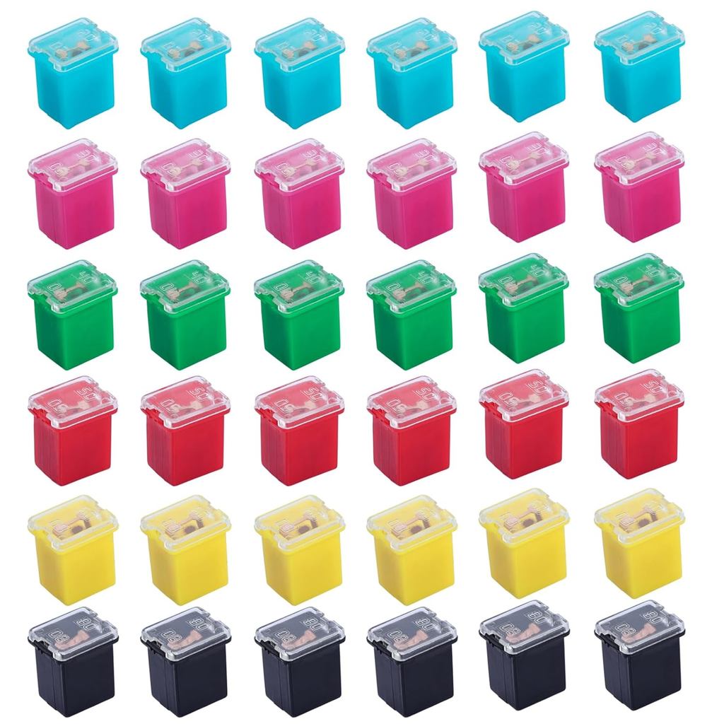 36 Pcs Car Fuses Automotive Fuses Assortment Kit Low Profile Standard ...