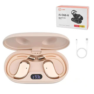 Fone de Ouvido Open Ear Bluetooth - Confortável, Leve, Bateria de Longa Duração, Carregamento Tipo-C marisa em Oferta na Shopee