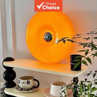 Estilo de vida-Local mais vendido-disponível/moda luz de Donut laranja, botão de toque prateado de luxo, Desktop, montad