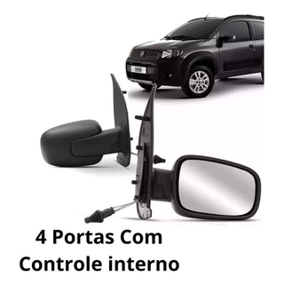 Retrovisor Uno Vivace way Attractive 2010 2011 2012 2013 2015 2016 2017 2018 2019 2020 4 Portas C/Controle