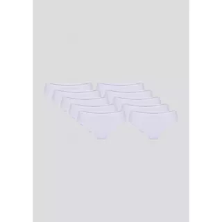 Kit 10 Calcinhas Básicas Biquíni Em Algodão em Oferta na Shopee