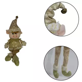 Enfeite de Natal Duende Decorativo Champagne 1PC 34cm em Oferta na Shopee