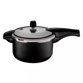 Panela de Pressão 6 Litros Tramontina Vancouver Preta Antiaderente 24 cm em Oferta na Shopee