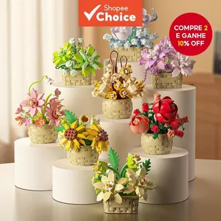 Bloco De Construção Buquê Vaso Girassol Lego-Compatível Presente DIY Para Meninas Dia Do Professor em Oferta na Shopee