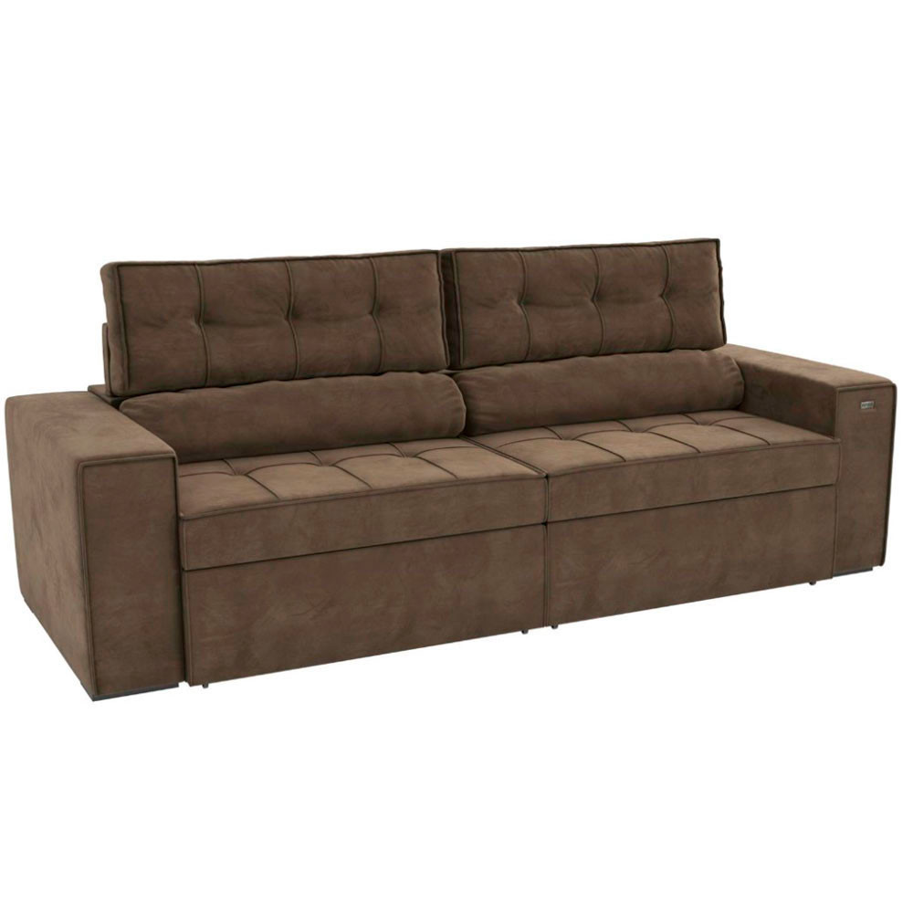 Sofá Lanus 250cm Retrátil e Reclinável S147N-2 Kappesberg