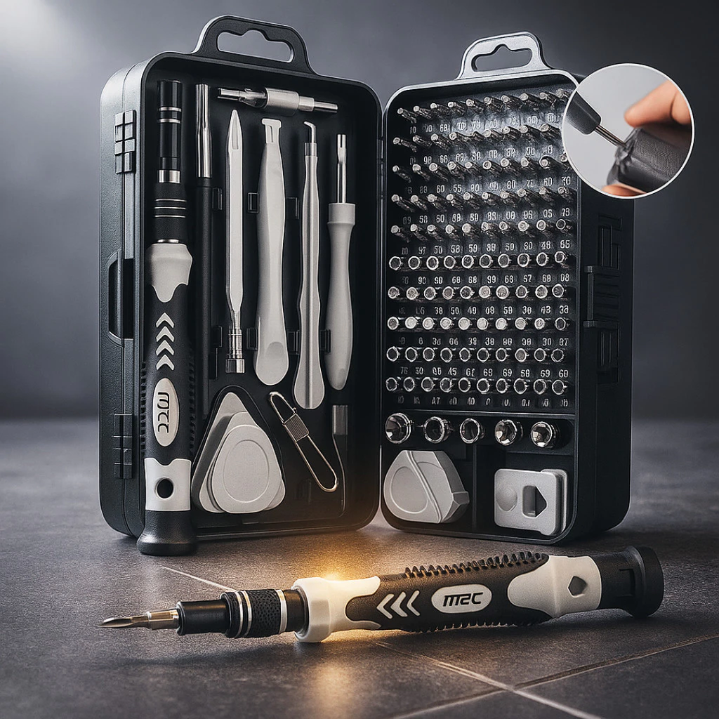 Kit Chaves de Precisão 115 Peças – Para Eletrônicos e Celular Kit Ferramenta Manutenção 963