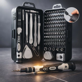 Kit Chaves de Precisão 115 Peças – Para Eletrônicos e Celular Kit Ferramenta Manutenção 963