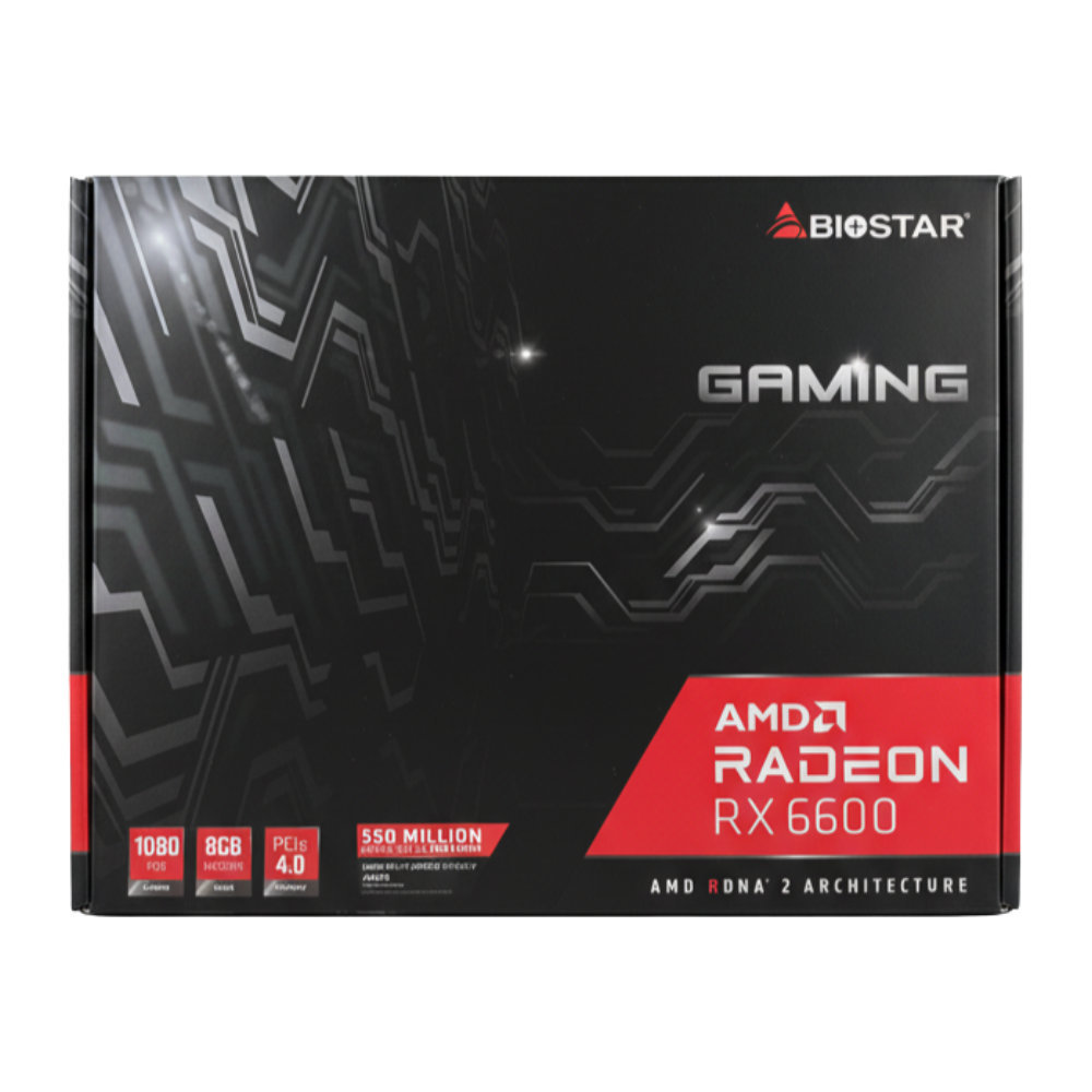 Placa de Vídeo Biostar AMD Radeon RX 6600, 8GB GDDR6, 128-Bit, Ray