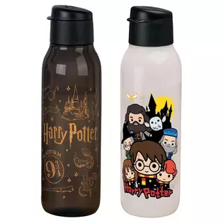 Kit Garrafas Tupperware Eco Tupper Redonda Plus Harry Potter 750ml Colorido e Preto em Oferta na Shopee