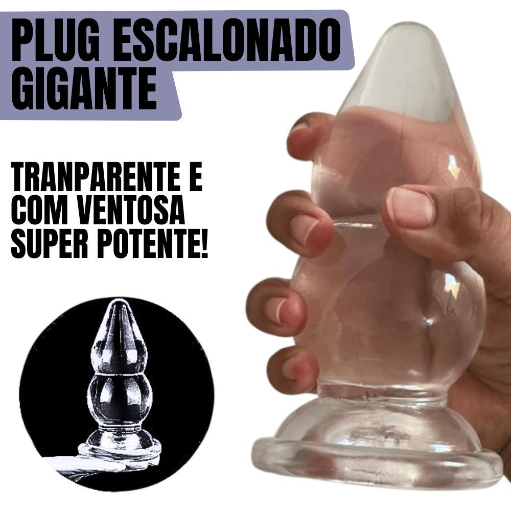 Plug Anal Enorme Grande Plug Transparente Fisting Silicone Prazer -  Desconto no Preo