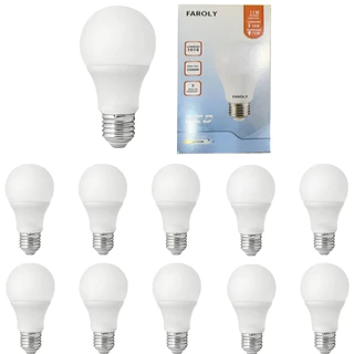 Kit 5/10/20 Lâmpada Led Bulbo 11w Branco Frio 6.500K (Luz Branca) | Bivolt E27