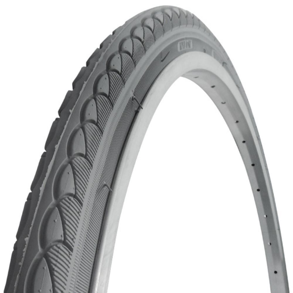 Pneu 24 X 1 3/8 (37-540) Pour Fauteuil Roulant Ou Landau - Pneu Route Gris - Marque ECOVELO