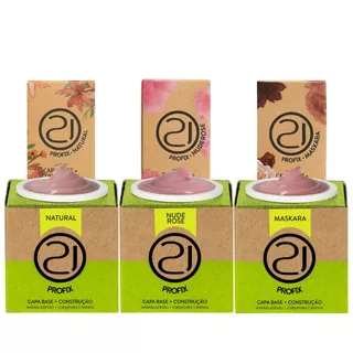 Kit Pote + Frasco - Profix Capa Base + Construção - Nails 21 em Oferta na Shopee