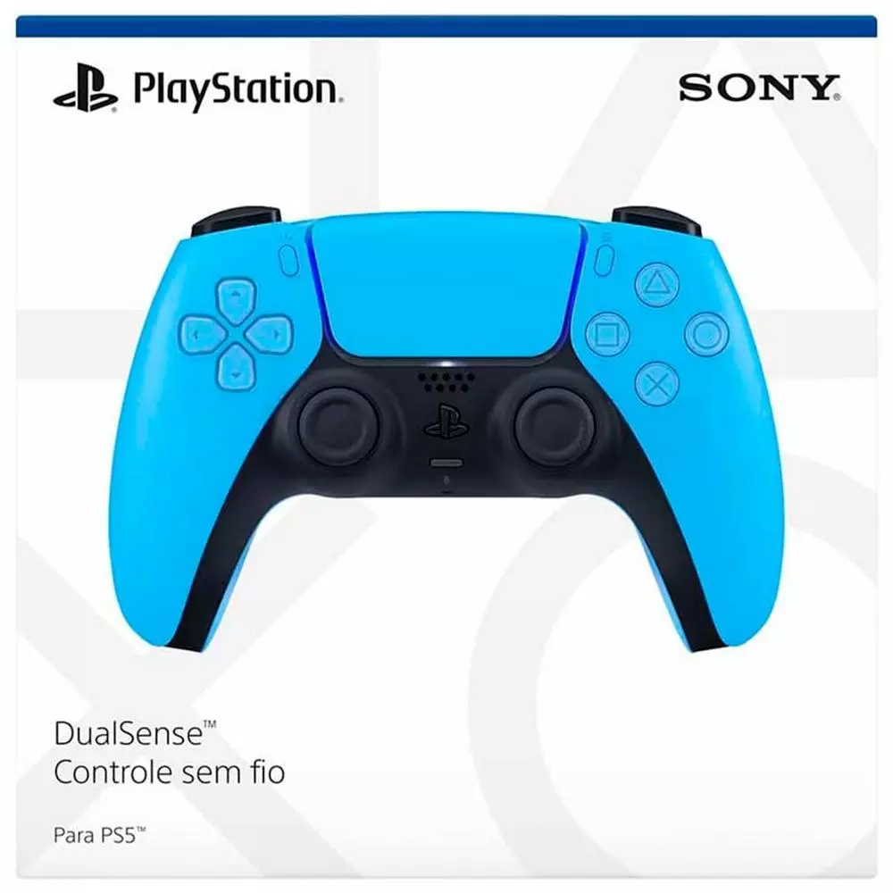 Controle Sem Fio DualSense PlayStation 5 Starlight Blue - CF