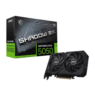 Placa de Vídeo MSI GeForce RTX 5050 Shadow 2X OC 8GB GDDR6 128 Bits