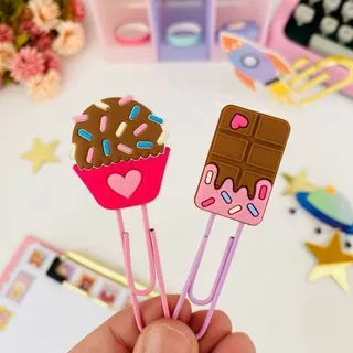 Conjunto com 10 Clipes Decorativos Ideais para Scrapbook, Planner, Fotos e Decoracao