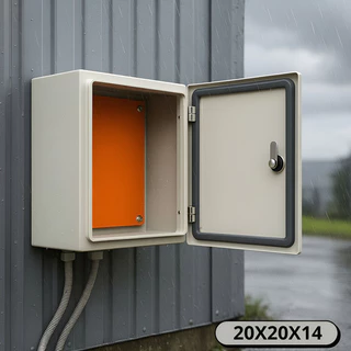 Quadro Distribuição Sobrepor 20x20x14 Painel Comando Elétrico Automação caixa de montagem passagem