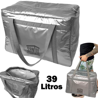 Bolsa Térmica Cooler Grande 39 Litros Cooler Bebidas Lanche Viagem Praia Pesca