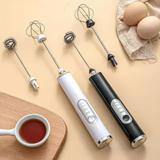 Mixer Elétrico 2 em 1 para Bebidas, Leite, Café e Clara de Ovo -Batedor Misturador Prático e Rápido