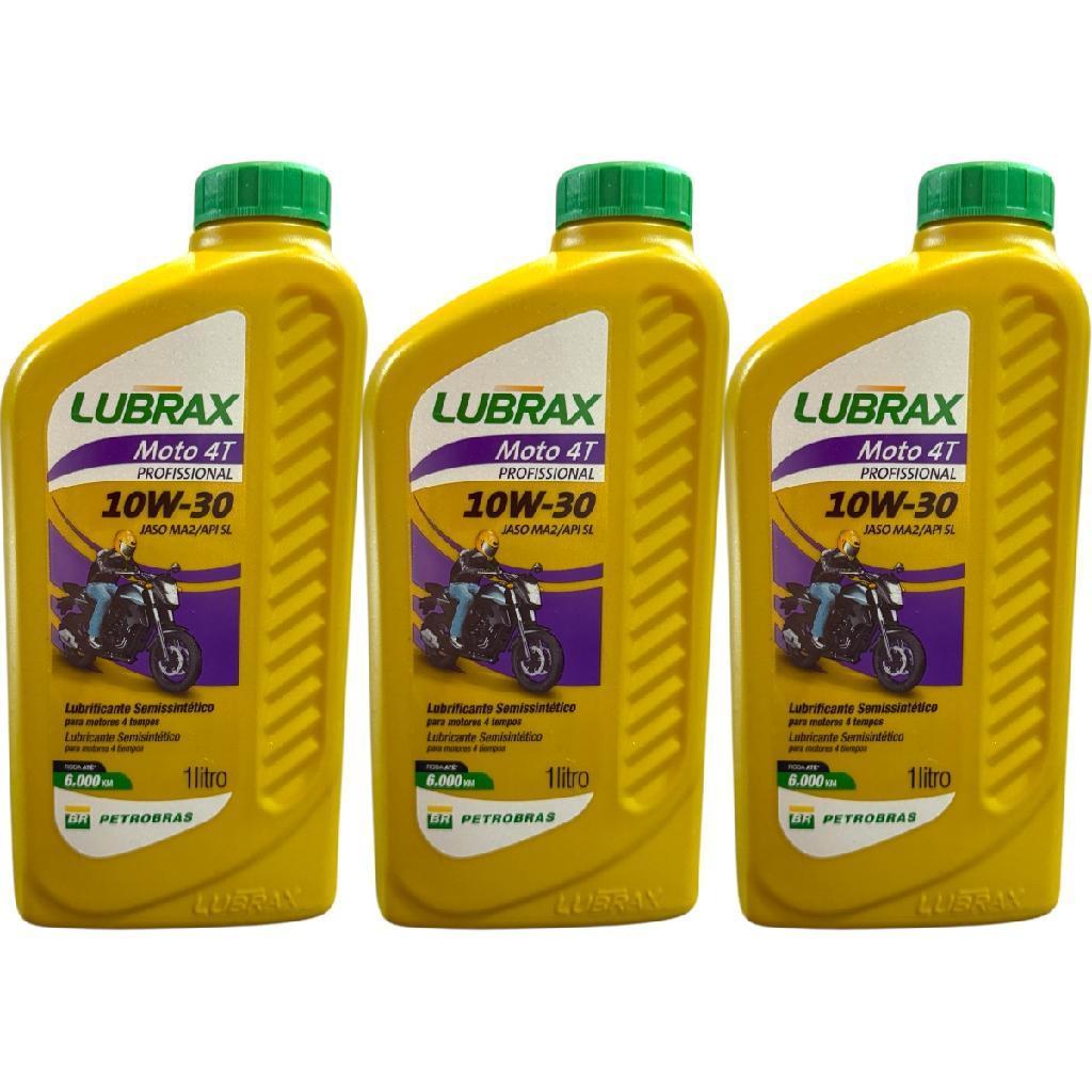 OLEO DE MOTOR LUBRAX 10W30 PARA MOTOS E QUADRICICLOS 3L | Shopee Brasil