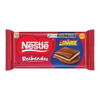 Chocolate Nestlé Charge Recheado Tablete 90g - Embalagem com 14 Unidades em Oferta na Shopee