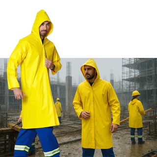 CAPA DE CHUVA REFORÇADA PVC FORRADO CONFORT IMPERMEAVEL CAPUZ ESPESSURA 0,30mm em Oferta na Shopee