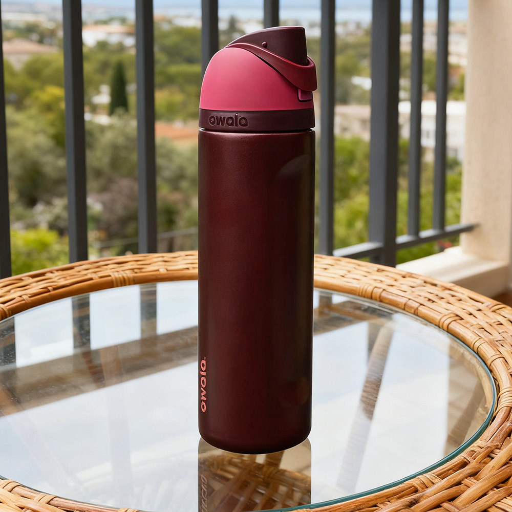 Owala 水筒 24oz Black Cherry Owala Black Cherry 24oz Stainless Steel Bounce Design Vacuum