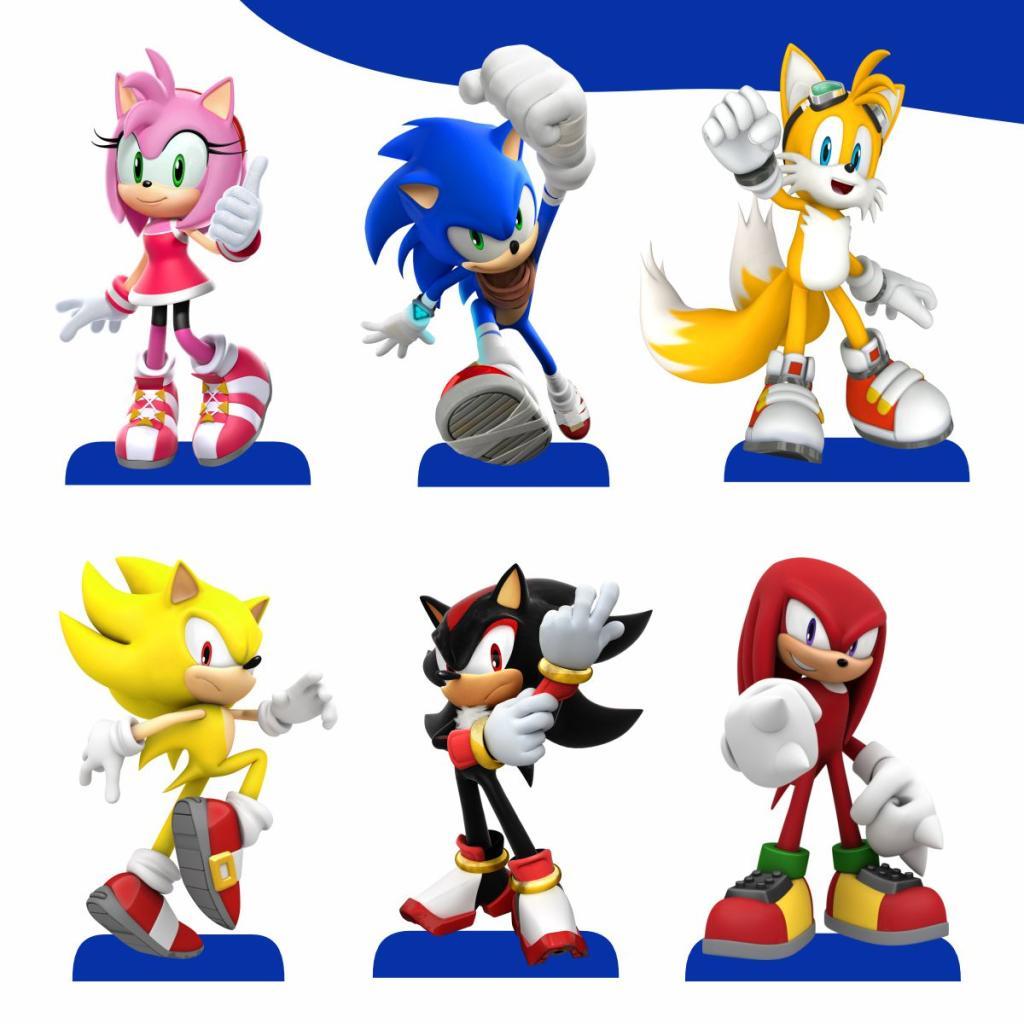 Kit 6 Displays de Mesa 30cm MDF 3mm - Sonic | Shopee Brasil