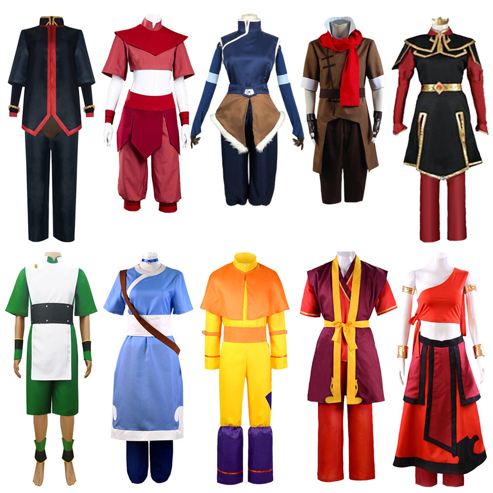 Avatar O Último Mestre Do Arcos Roupas Zuko Katara Cosplay Trajes De Palco De Halloween