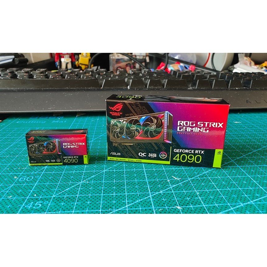 Caixa de Papel Miniatura Mini Soldado Cenário Adereços GEFORCE RTX4090 ...