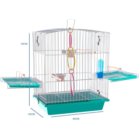 Gaiola Calopsita Mansa Acessórios Completa Para Pássaros Aves A