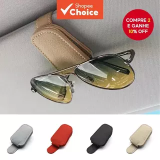 Universal Car Sunglasses Clip Card Suporte De Bilhetes Fixador De Caneta Óculos Multifuncionais Sun Visor Acessórios em Oferta na Shopee