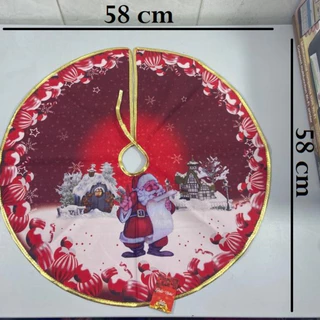 Saia Para Base De Árvore De Natal  Top Útil Natalino Prático E Facíl 58x58Cm Para Deixar Seu Natal Ainda Mais Decorado em Oferta na Shopee