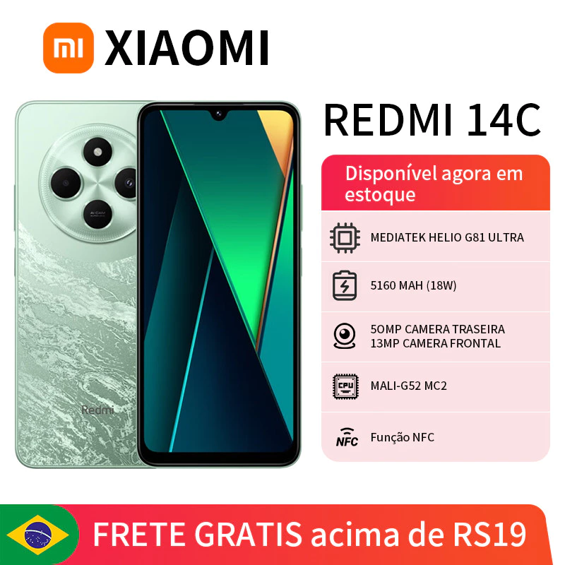 Xiaomi Redmi 14C Dual SIM Dual Standby Smartphone 4 128G 8 256G Global Smart