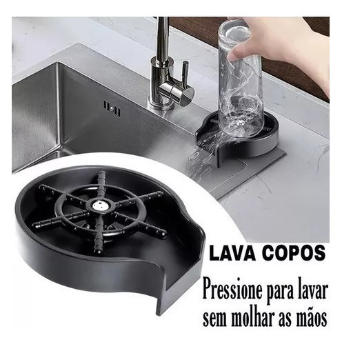 Lava Copos De Pia Automático Restaurante Cozinha Lanchonete Taças e Coqueteleira Cozinha Bar