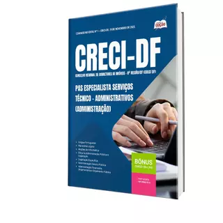 Apostila CRECI-DF - PAS Especialista Serviços Técnico-Administrativos (Administração)