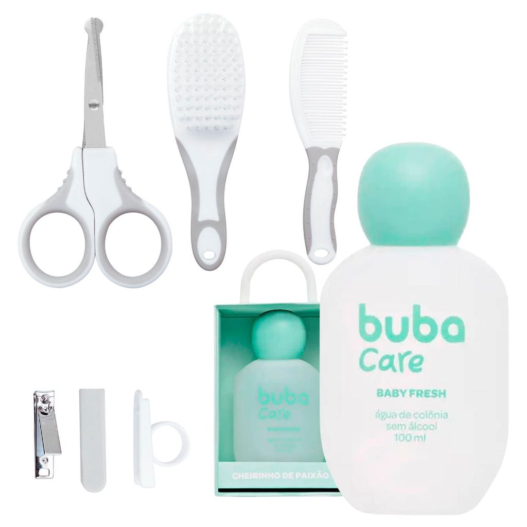 Kit Presente Infantil Colonia Perfume Sem Alcool Buba + Kit Higiene ...
