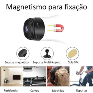 Câmera HD A9 Mini Wi-Fi: Suporte a Cartão de Memória, Envio Imediato e Encaixe Fácil em Oferta na Shopee