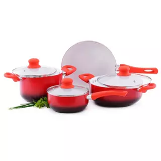 Jogo de Panelas de Cerâmica e Alumínio de 2.4MM com 4 Peças em Oferta na Shopee